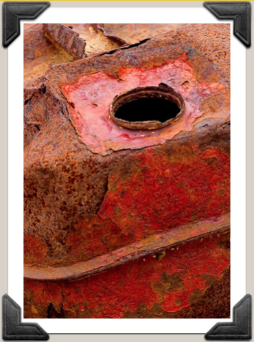 © 2008 Alan Sarsby. Corroded fuel can.